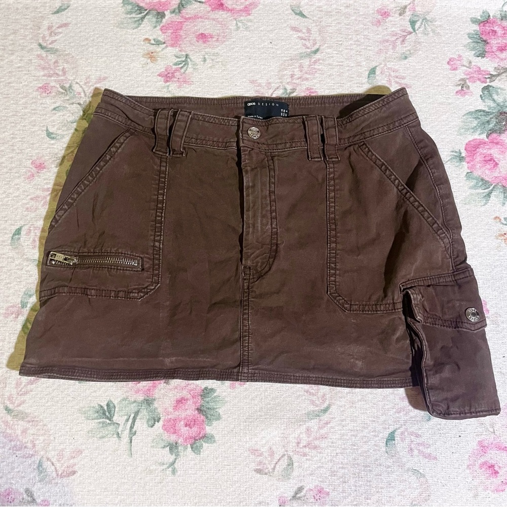 ASOS Brown Mini Skirt